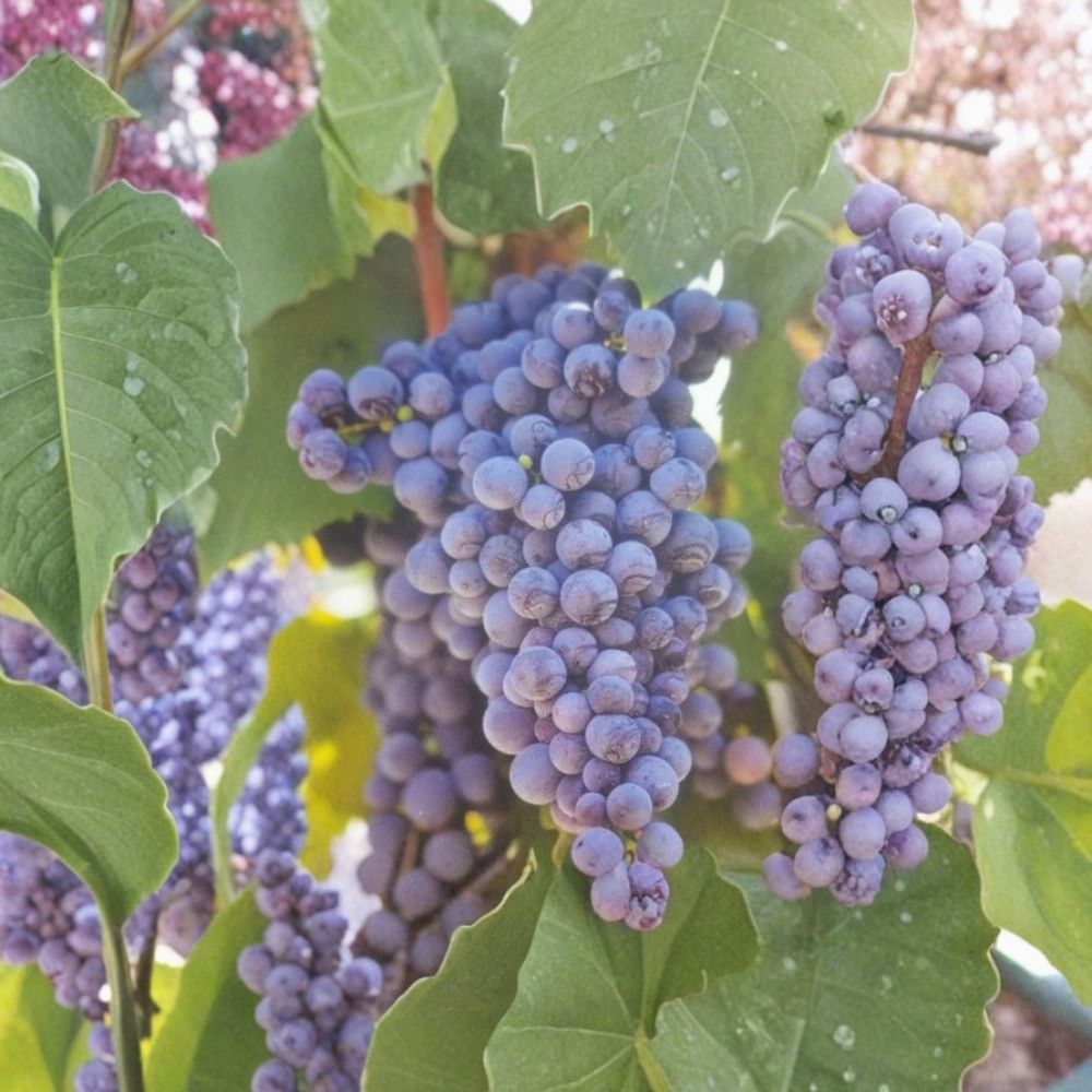 Fredonia Grape Vine 3 Gallon Live Plant | Vitis labrusca | Early Ripening, Cold Hardy, Productive | Home Garden Favorite