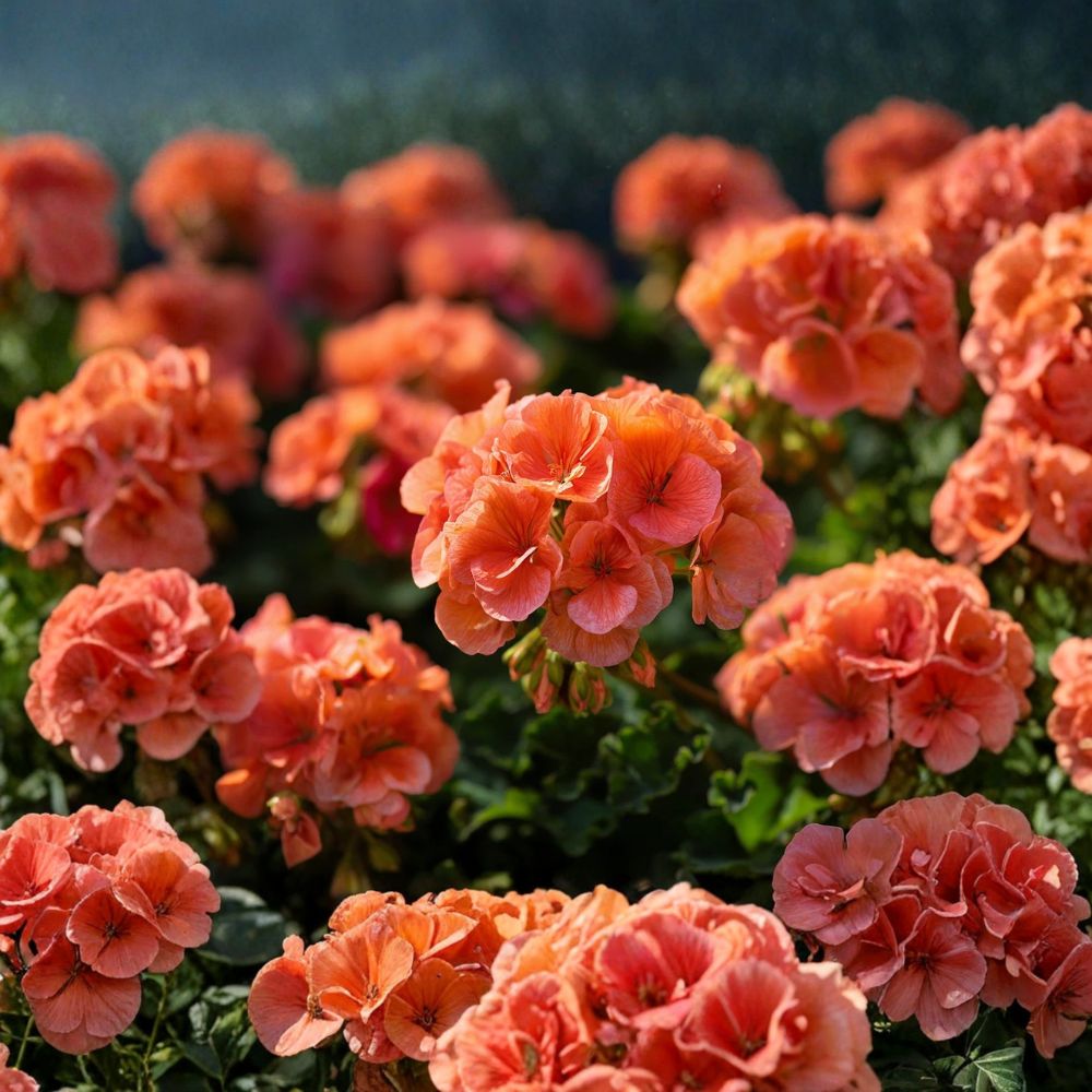 Maverick Orange Geranium Seeds - 10 F1 Hybrid Flower Seeds | Bright Orange Pelargonium hortorum | Easy to Grow, Patio Friendly