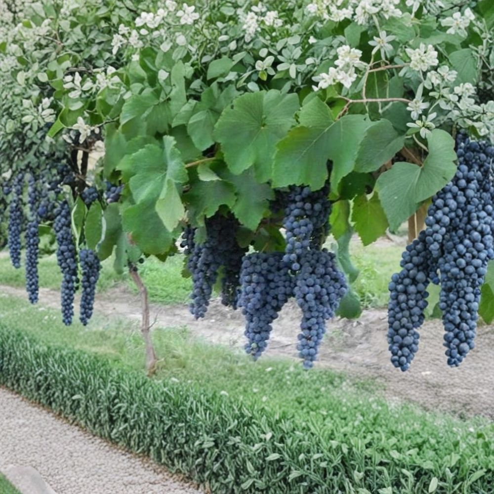 Errante Noir Wine Grape Vine | Live Fruit Vine | Self-Fertile Red Wine Grape | Vitis 'Errante Noir' | Disease Resistant
