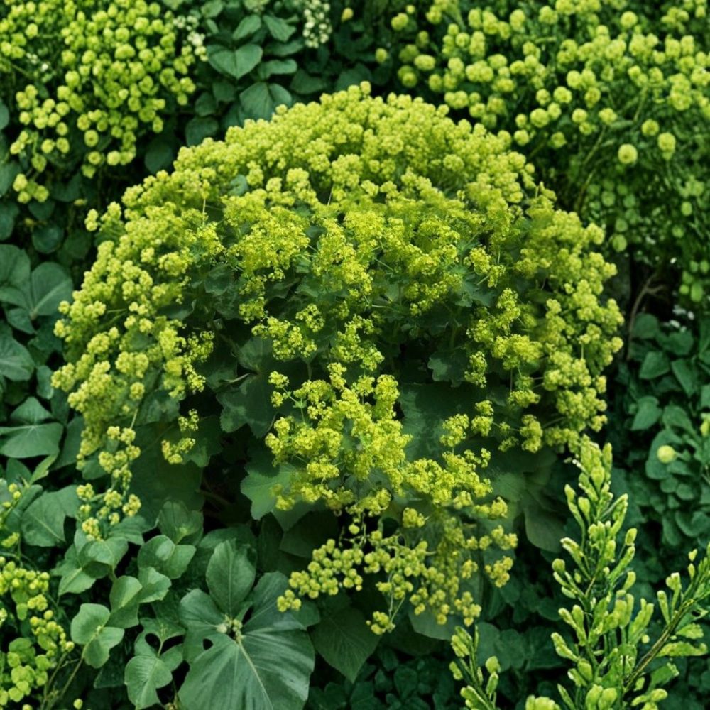 Lady’s Mantle Seeds - 250 Bulk Alchemilla mollis - Hardy Perennial Cottage Garden Flower - Chartreuse-Lime Blooms