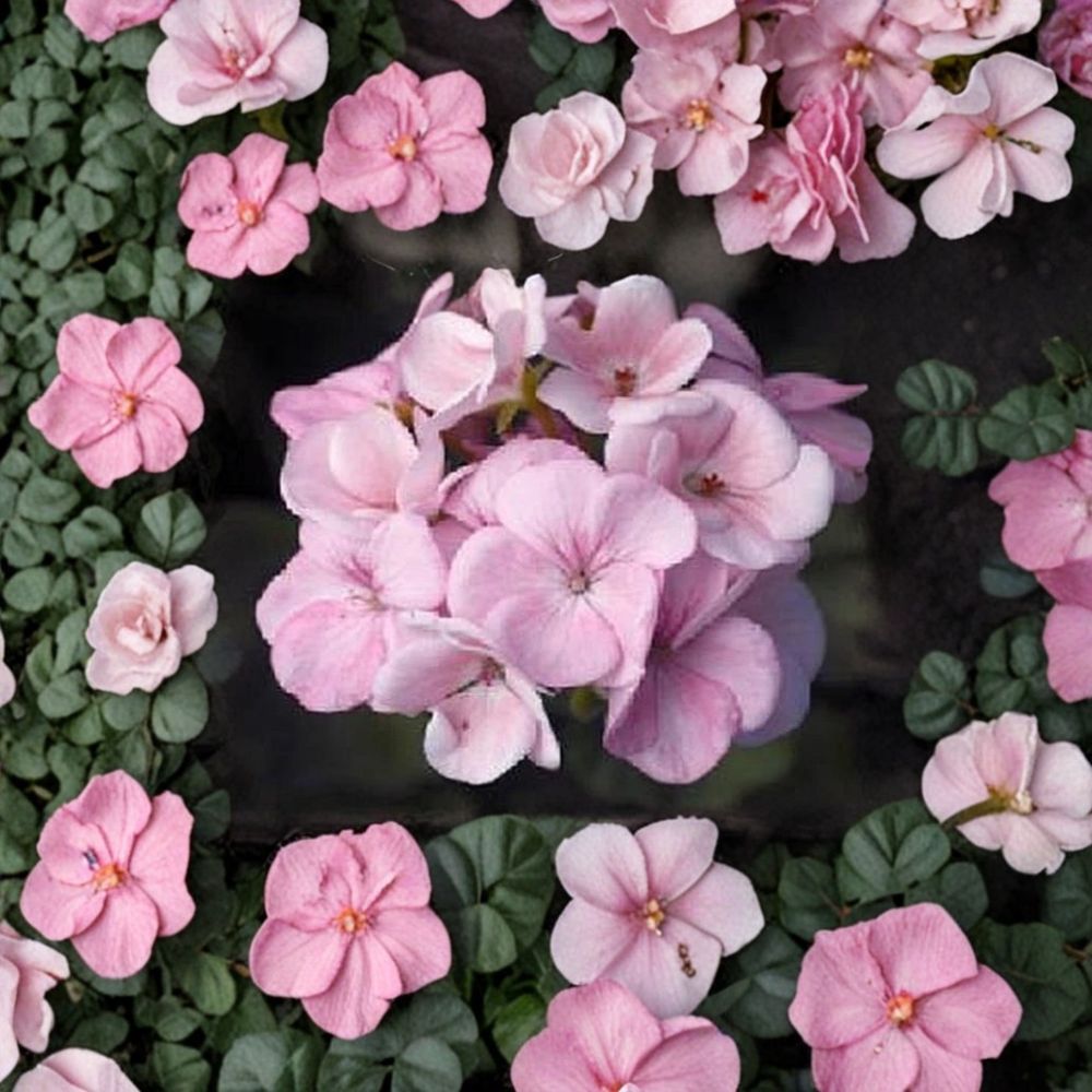 Maverick Appleblossom Geranium Seeds - 10 Premium Seeds | Pink & White Blooms | Pelargonium x hortorum | Easy to Grow