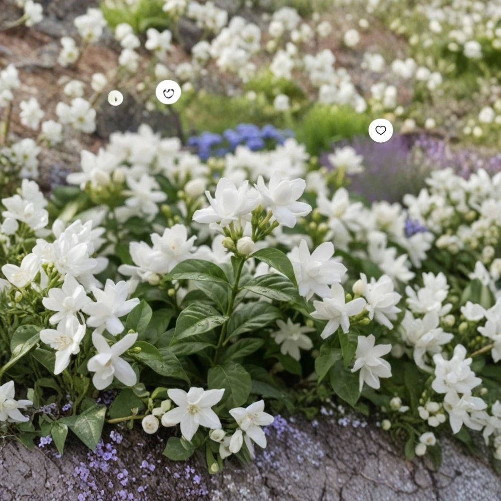 Arabian Jasmine Plant Starter | Extremely Fragrant White Flowers | Jasminum sambac | Indoor Outdoor Container Plant