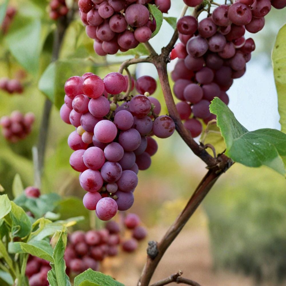 Yates Grape Cuttings 5 Pack | Vitis rotundifolia Muscadine | Sweet Seeded Table Grape | Cold Hardy Southern Vine