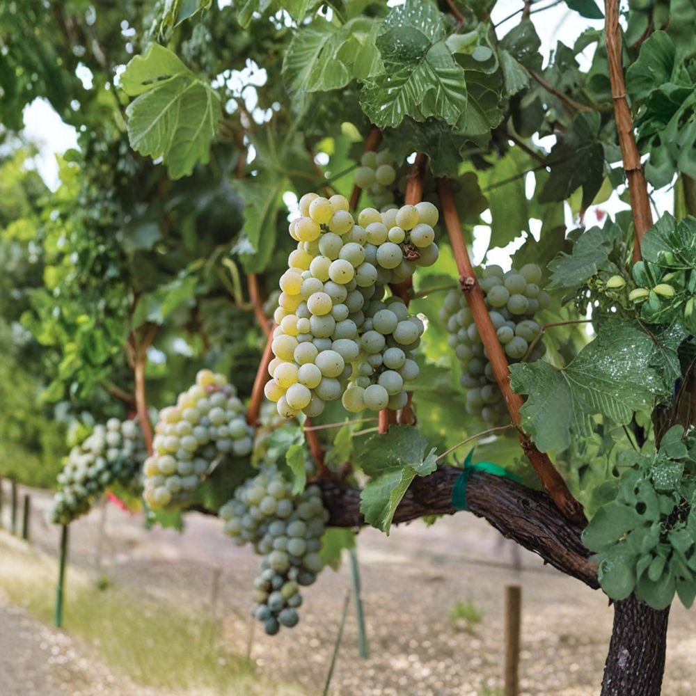 Sauvignon Blanc Grape Vine - Live Potted Plant | White Wine Variety | Vitis vinifera ‘Sauvignon Blanc’ | Home Vineyard Trellis