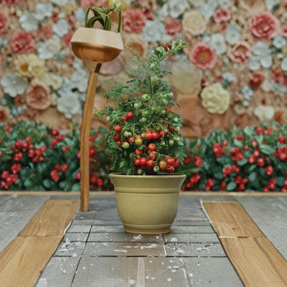 Cherry Grape Tomato Seeds - 100 Seeds - Geranium Kiss - Solanum lycopersicum - Early Blight Resistant - Compact & Productive