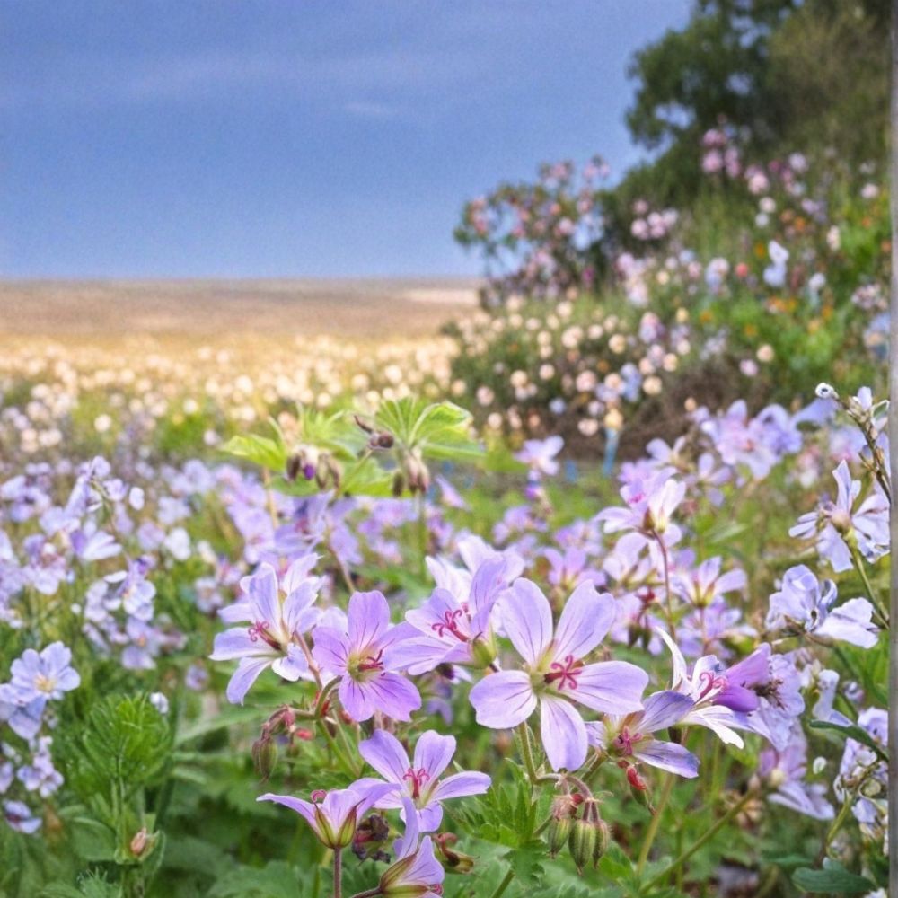 Prelude Geranium Seeds - 25+ Premium Flower Seeds, Pelargonium spp., Colorful Blooms for Patios & Balconies, Easy to Grow