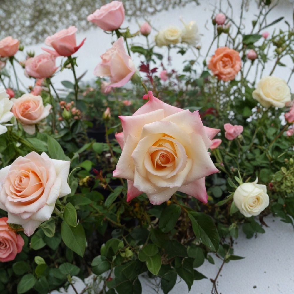 Peace Rose Bush Plant | 2 Gallon | Yellow Blend Blooms | Rosa Hybrid Tea 'Peace' | Award-Winning Garden Favorite