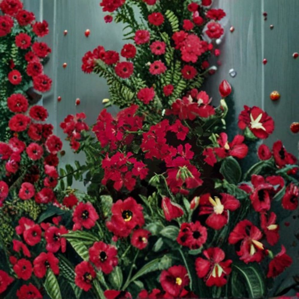 Geranium Seeds - 1,000 Pelargonium Tornado Red - Cascading Red Blooms, Sweetly Scented, Container Friendly, Easy to Grow