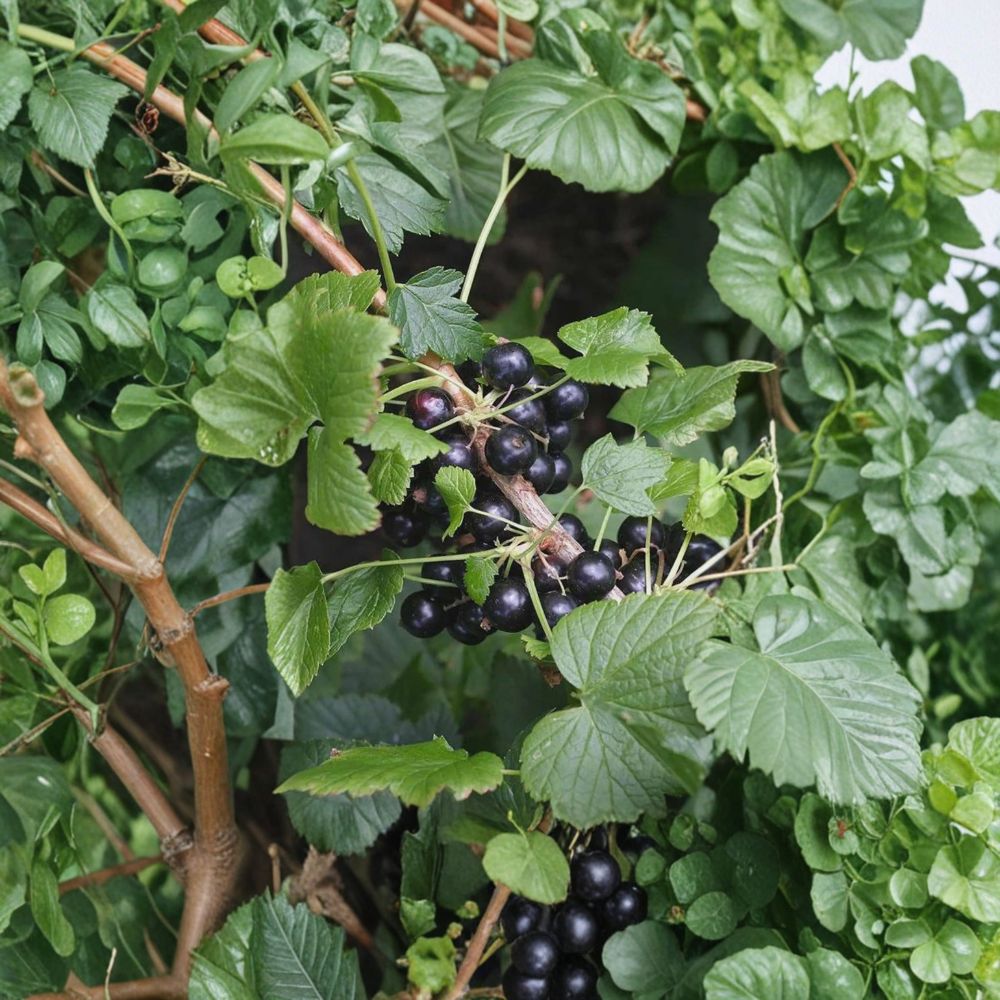 American Black Currant Starter Plant | Edible Berry Shrub | Ribes americanum | Self-Pollinating, Thornless, Zones 3-8