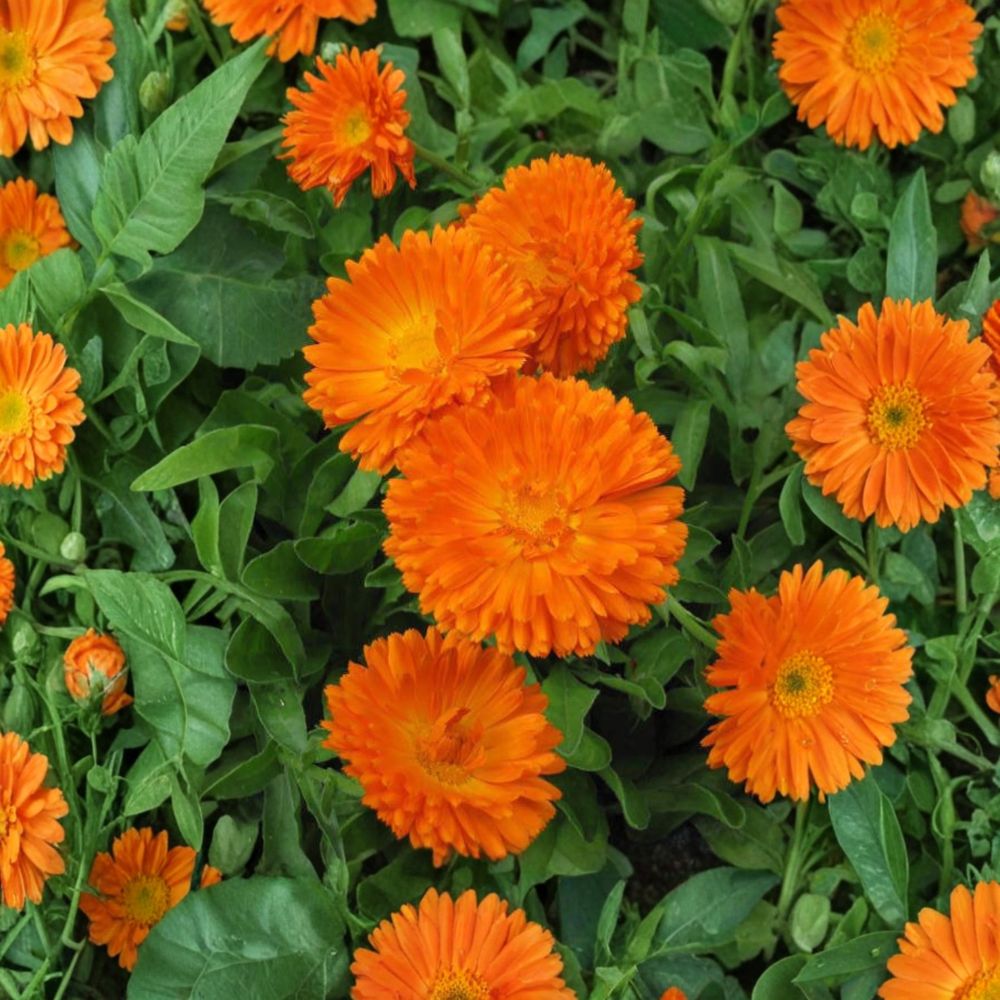 Orange King Calendula Seeds | 30 Organic Non-GMO Heirloom Seeds | Bright Orange Flower | Calendula officinalis