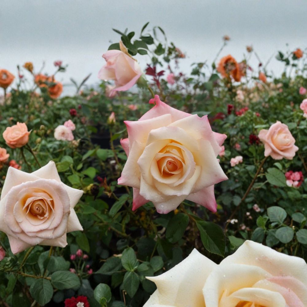 Peace Rose Bush | 3 Gallon Live Plant | Yellow Blend Blooms | Rosa Hybrid Tea 'Peace' | Two-Year-Old Field Grown