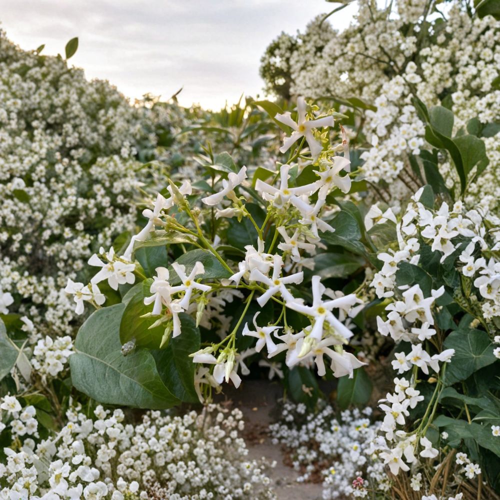 Star Jasmine Cuttings | 7 Unrooted Cuttings | Fragrant White Flower Vine | Trachelospermum jasminoides | Propagation Starter