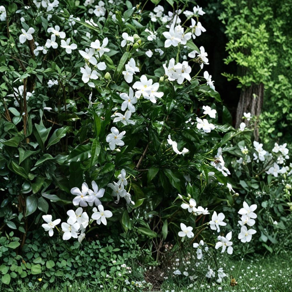 Crape Jasmine Seeds 5 Pack - Fragrant White Flower Shrub - Tabernaemontana divaricata - Tropical Evergreen Plant for Indoor Outdoor Growing