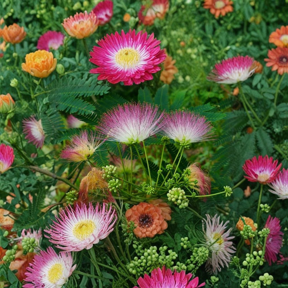 Mimosa Tree Live Plant 4-6 Feet Persian Silk Tree Albizia julibrissin Fast Growing Flowering Shade Drought Tolerant