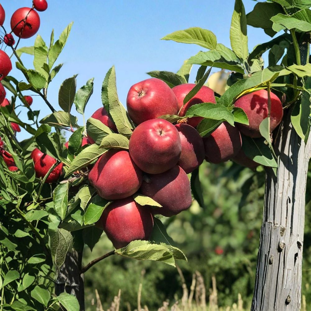 Red Delicious Apple Tree Bare Root | Malus domestica | Semi-Dwarf M7 Rootstock | Classic Sweet Fruit for Home Orchards