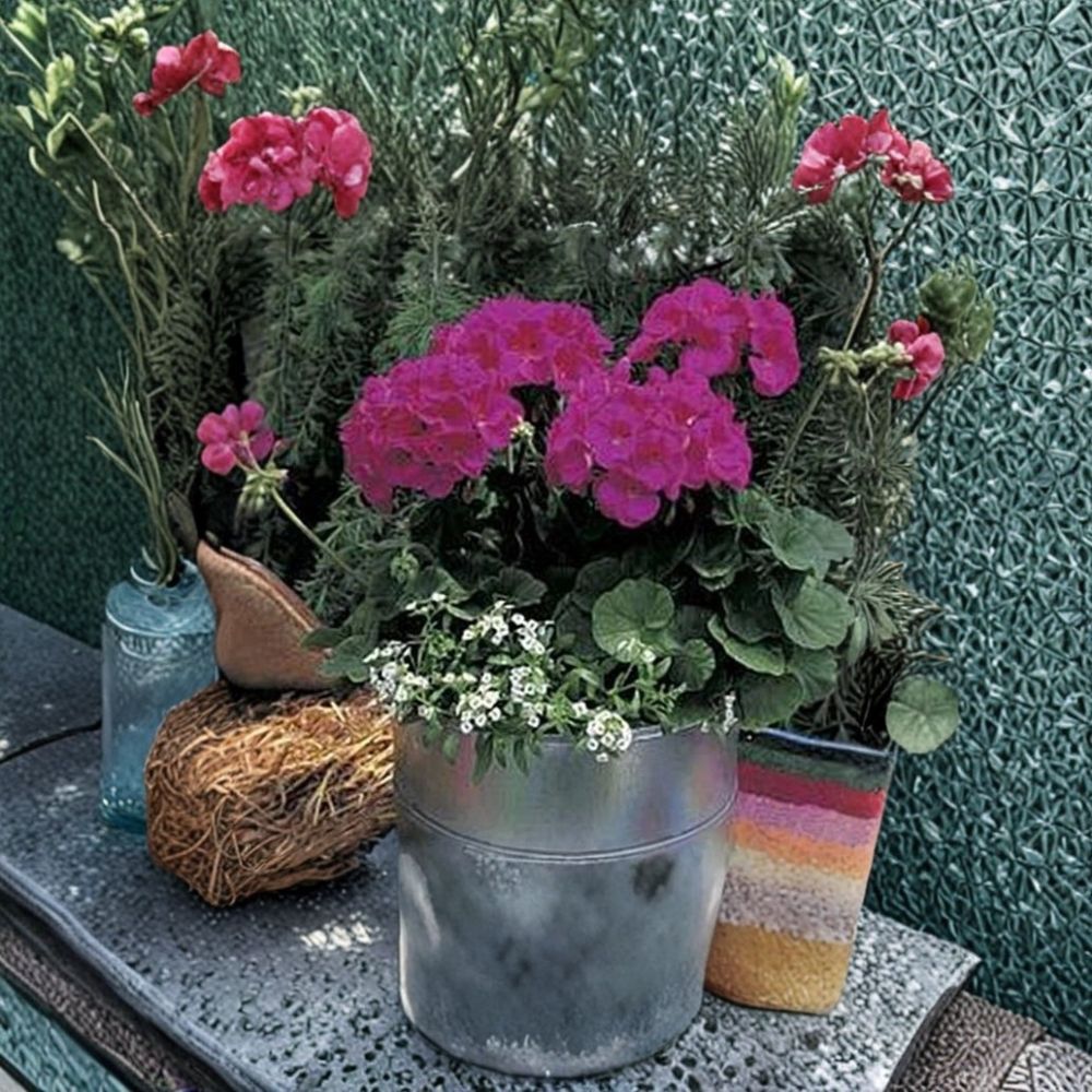 Maverick Violet Geranium Seeds - 10 Pelargonium Zonal Seeds for Vibrant Purple Annual Flowers in Pots & Gardens