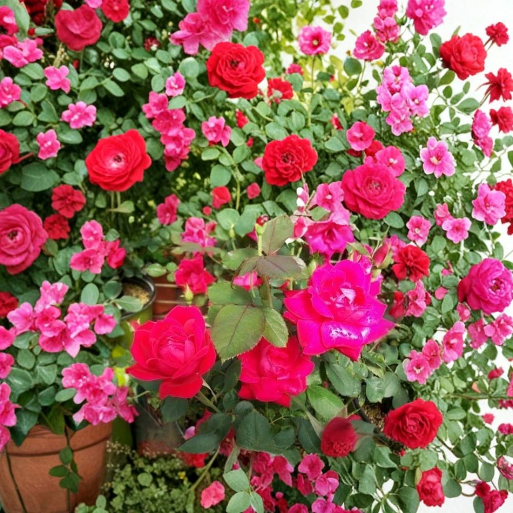Double Knock Out® Red Rose Bush | 5 Gallon | Rosa 'Radtko' | Disease Resistant Flowering Shrub with Double Red Blooms