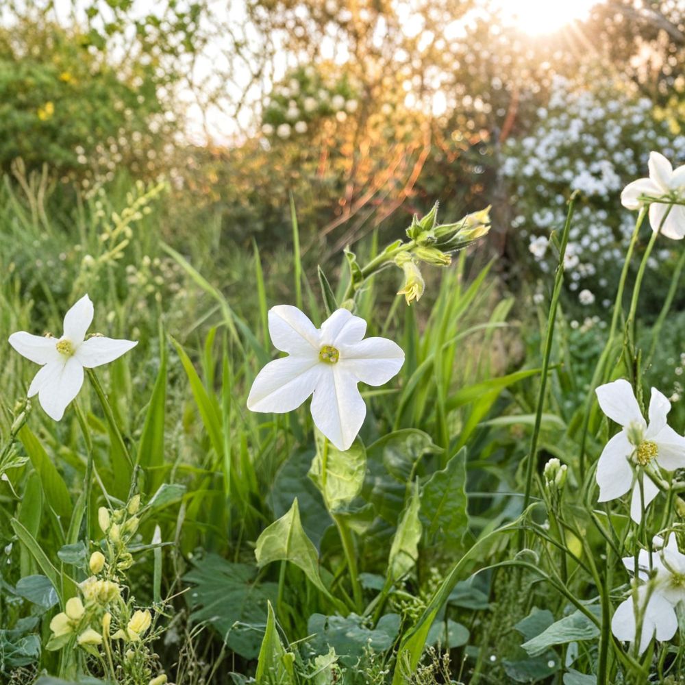 Nicotiana alata Seeds - 200+ Organic Jasmine Tobacco - Night Fragrant Flowers - Easy to Grow Annual