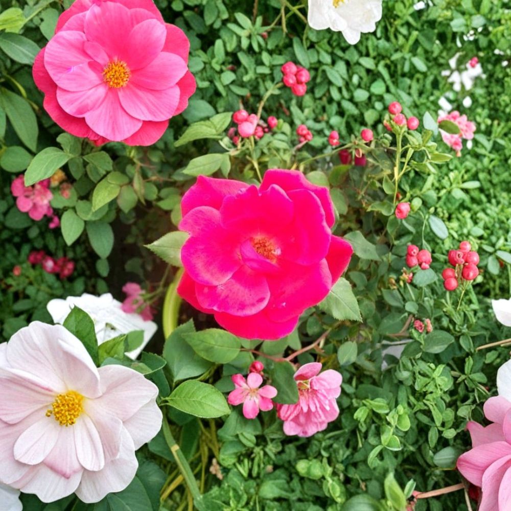 Red Knock Out® Rose Bush - 3 Gallon Cherry Red Blooms - Disease Resistant Shrub - Rosa 'Knock Out' - EarthKind® Garden Favorite