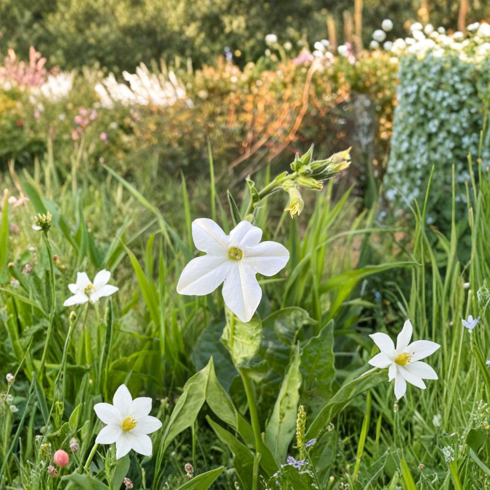 Nicotiana alata Seeds - 200+ Organic Jasmine Tobacco | Night Fragrant Flowers | Easy to Grow Annual | Moon Garden Plant