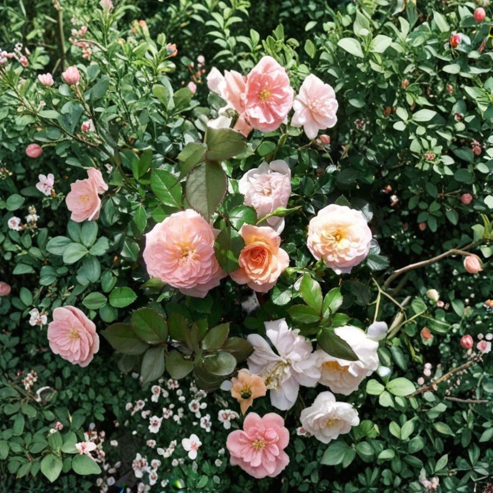 Apricot Drift Rose Plant | 3 Gallon Groundcover Rose | Rosa Hybrid 'Apricot Drift' | Disease Resistant Shrub | Two-Year-Old