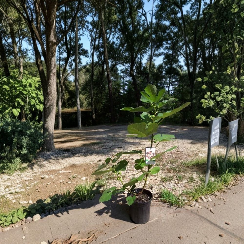 Texas Everbearing Fig Tree 1 Gallon Live Plant | Ficus carica | Sweet Juicy Figs | Heavy Producing, Easy to Grow