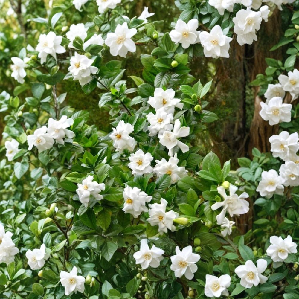 Frostproof Gardenia Plant | 4-8 Inch Live Shrub | Fragrant White Blooms | Gardenia jasminoides | Cold Hardy
