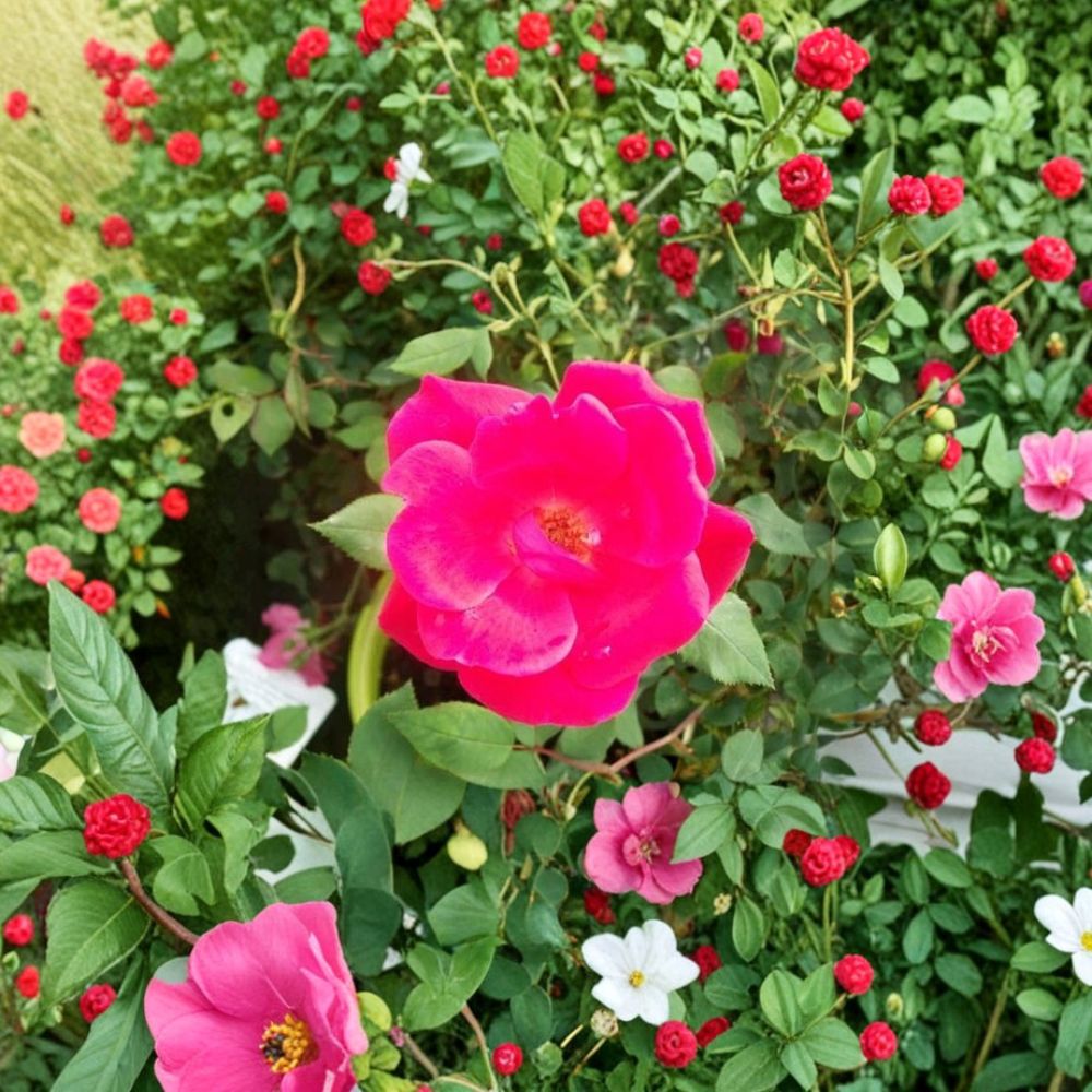 Red Knock Out® Rose Shrub Plant | 2 Gallon | Cherry Red Blooms | Rosa 'Knock Out' | EarthKind® Disease Resistant