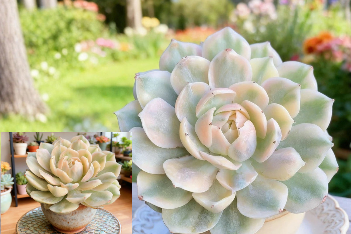 Echeveria Onslow Variegated Live Succulent – 1 Bare Root Plant
