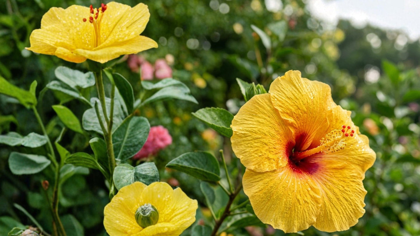 Yellow Peach Giant Hibiscus 100 Seeds – Hibiscus Flower Seeds