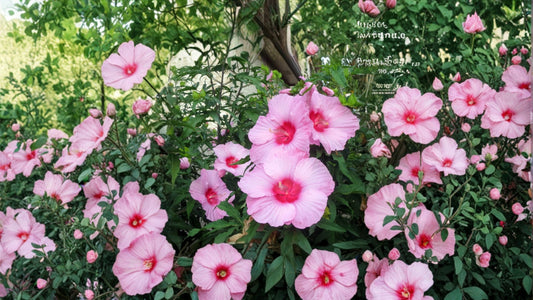 2 Live Lady Baltimore Hibiscus Plants 6–12 Inches – Hibiscus moscheutos