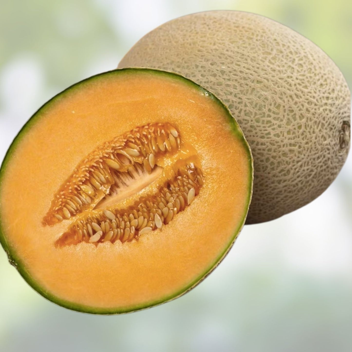 Ambrosia Cantaloupe Melon Seeds 10 Pack Heirloom Sweet Flavor Cucumis melo Fruit Seeds