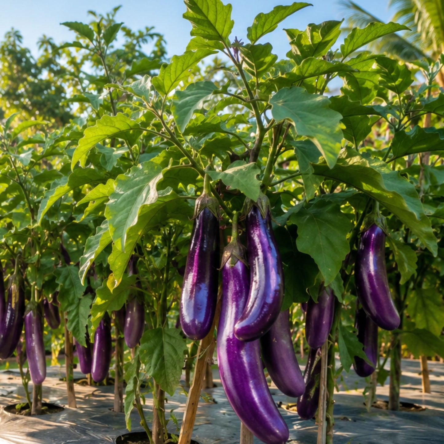 Purple Eggplant Seeds 250 Non-GMO Heirloom Vegetable Seeds for Planting, Solanum melongena, Starter Plant, Garden, Homegrown