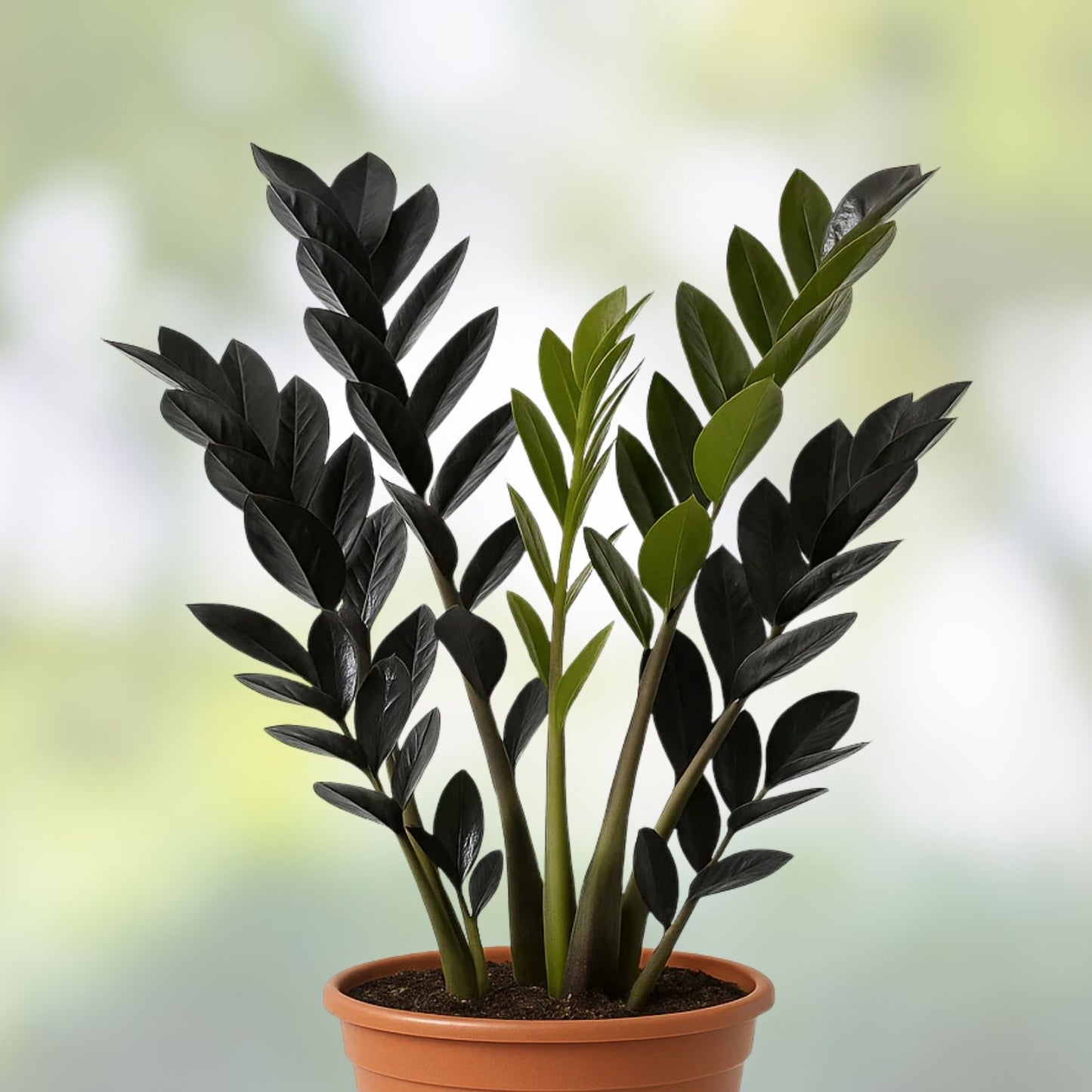 Black Raven ZZ Plant Cutting - 2 Node Fresh Zamiifolia Zamioculcas Indoor Houseplant