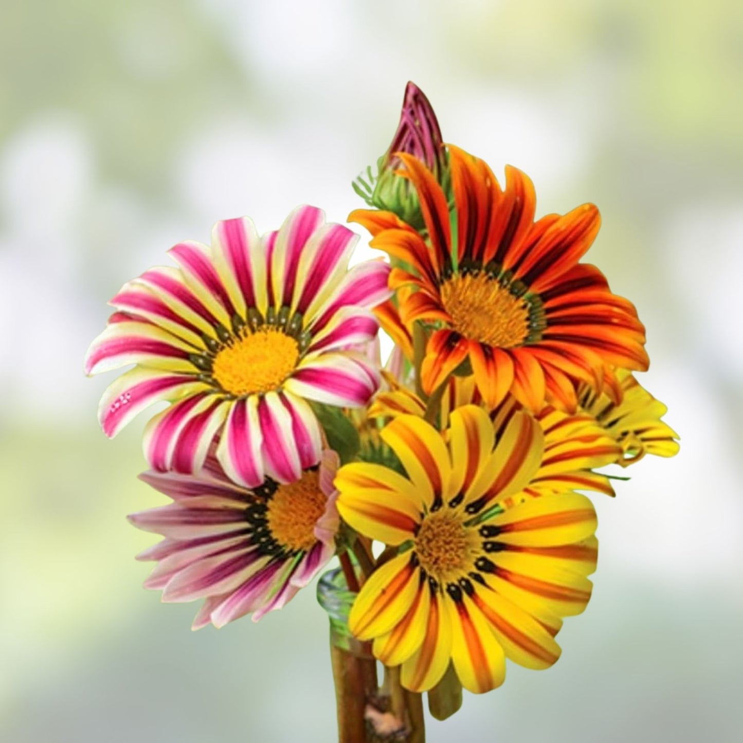 Gazania Seeds 100 Count Colorful Mix Gazania rigens Flower Seeds Made in USA Ships from Iowa