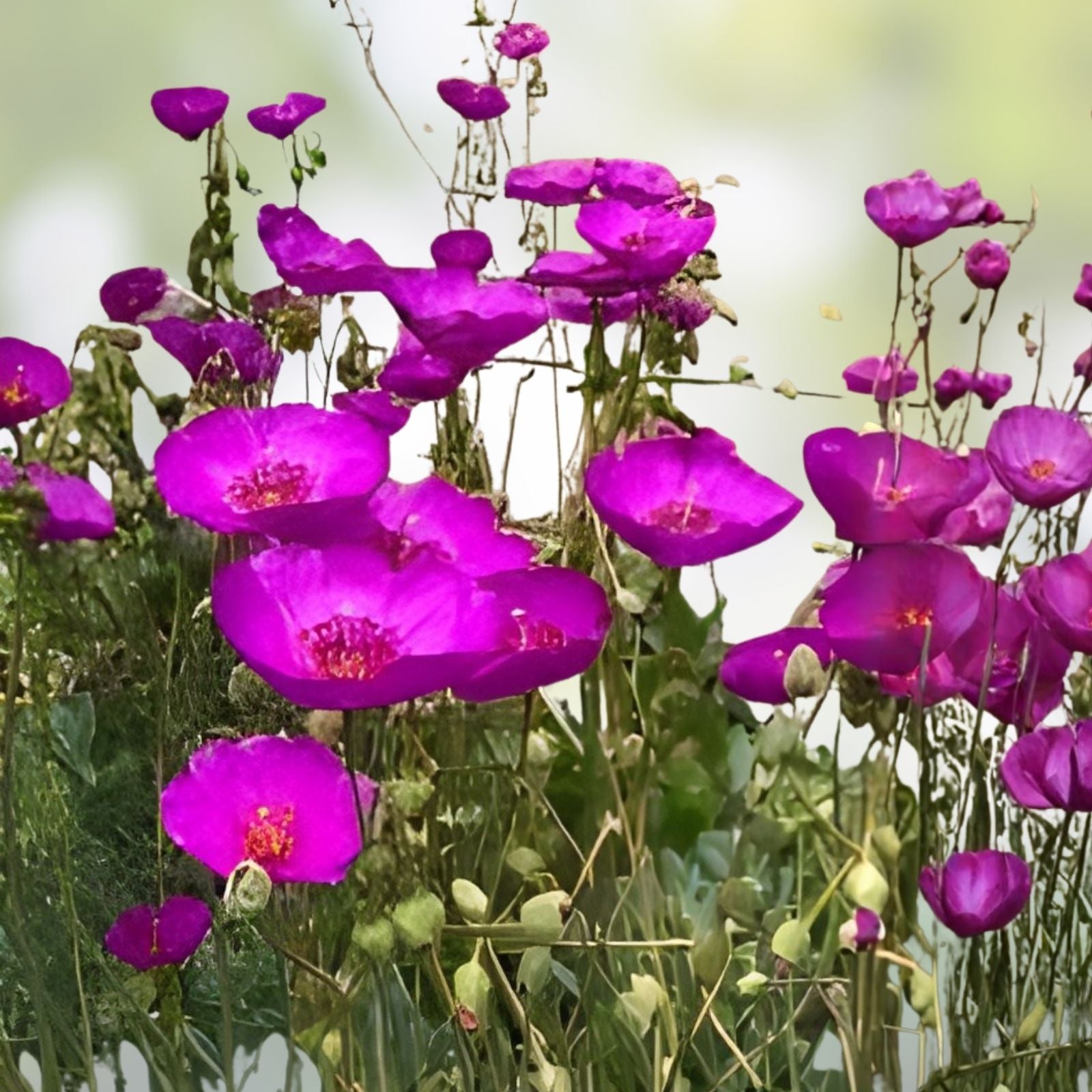 Purple Calandrinia Spectabilis Cuttings - 10 Fast Growing Rock Purslane Plantings for Easy Gardening