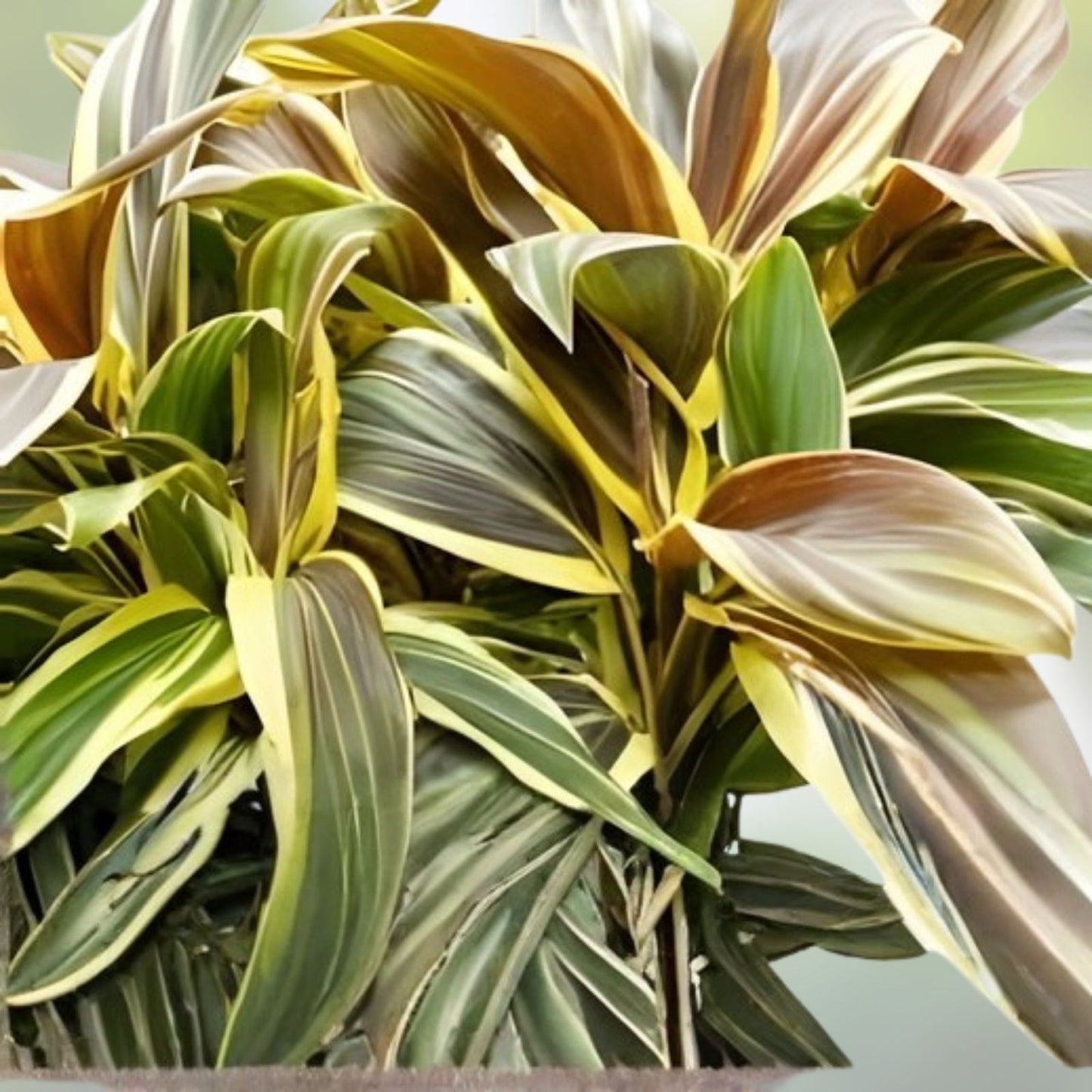 Cordyline Plant - Rooted Chocolate Queen Ti Leaf - Tropical Foliage - Cordyline fruticosa