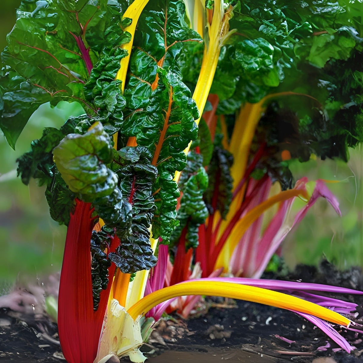 Swiss Chard Seeds for Planting - 100 Rare Colorful Garden Vegetable Seeds - Beta vulgaris subsp. cicla