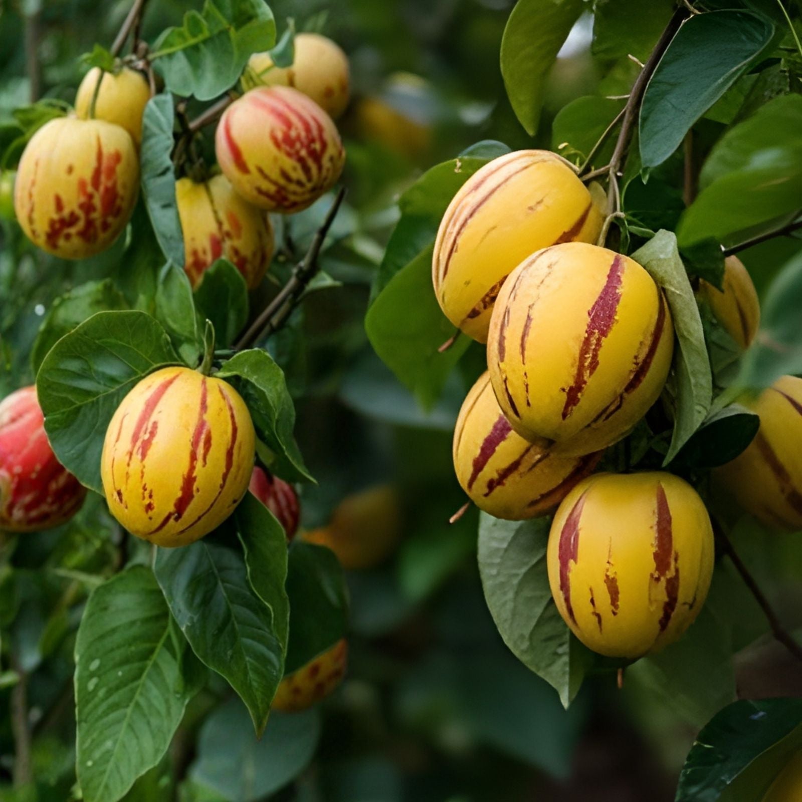 Pepino Melon Seeds 20 Pack – Sweet Cucumber Fruit Seeds Solanum muricatum for Home Gardening and Unique Fruit Cultivation
