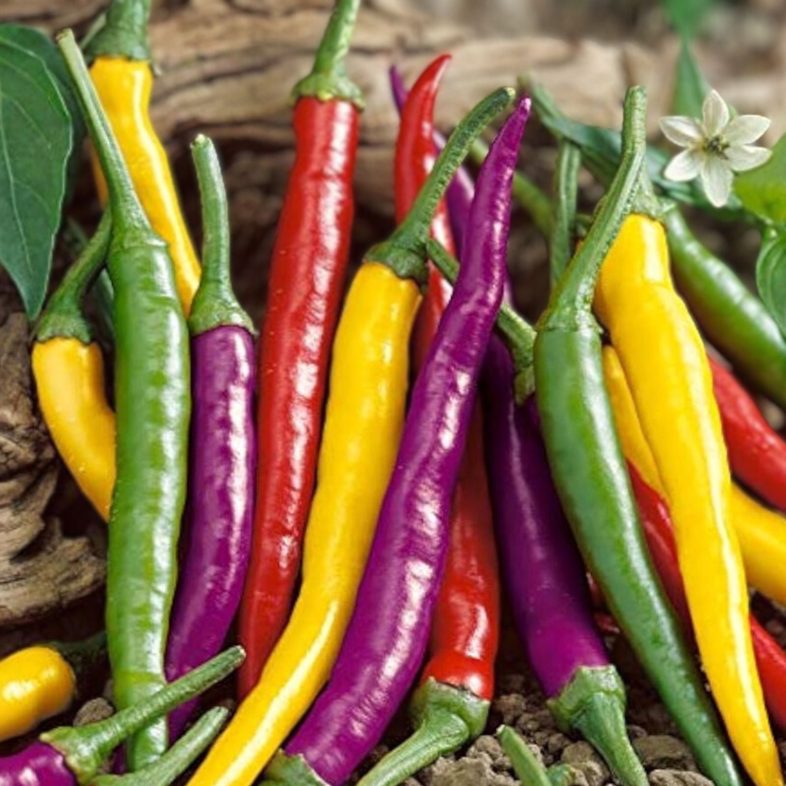 Heirloom Hot Pepper Seed Mix - 7 Varieties - Capsicum Annuum & More - Garden Vegetable Seeds for Spicy Peppers