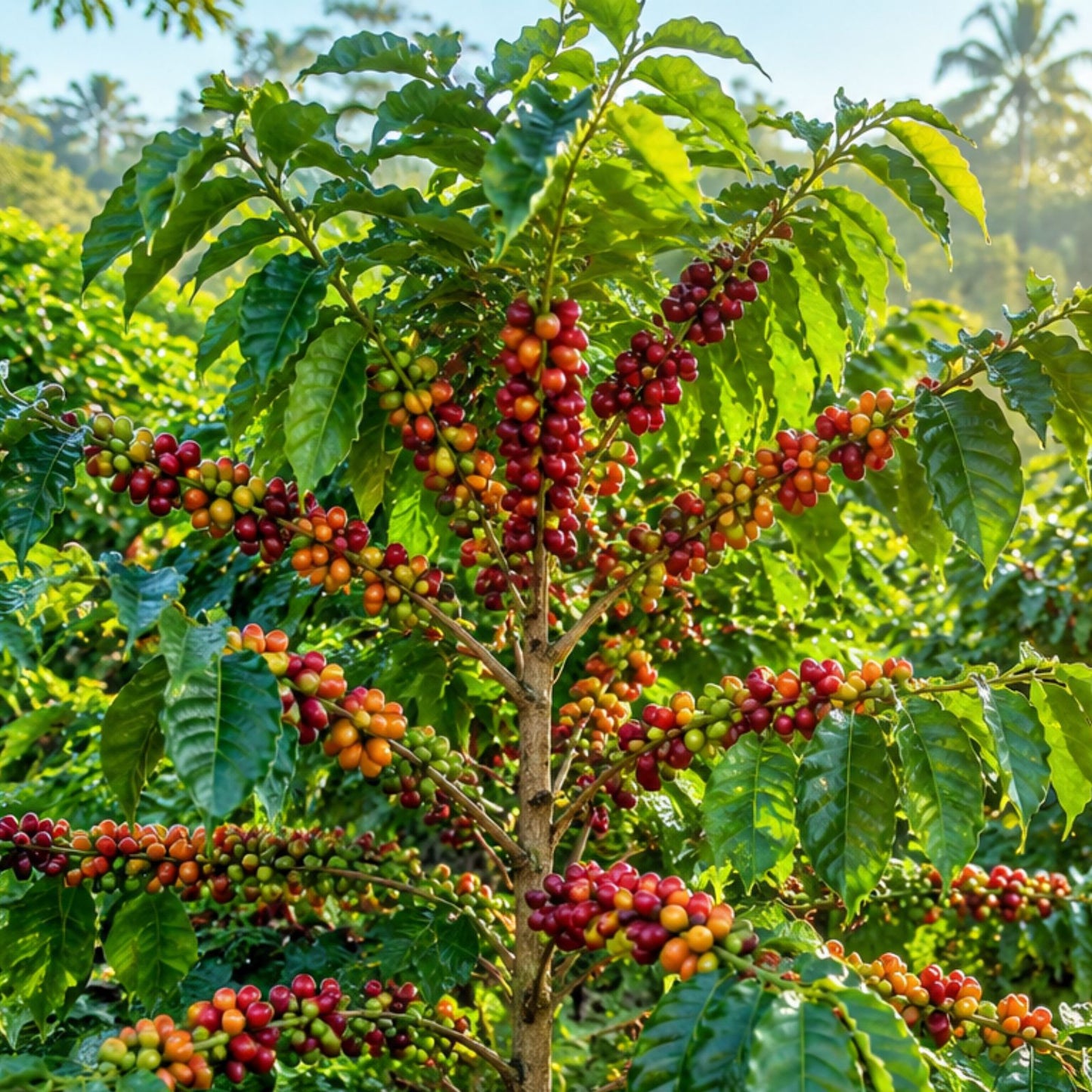Arabica Coffee Tree Seeds 5 Pack - Live Houseplant Starter - Coffea arabica Indoor Plant - Coffee Plant Seeds for Growing