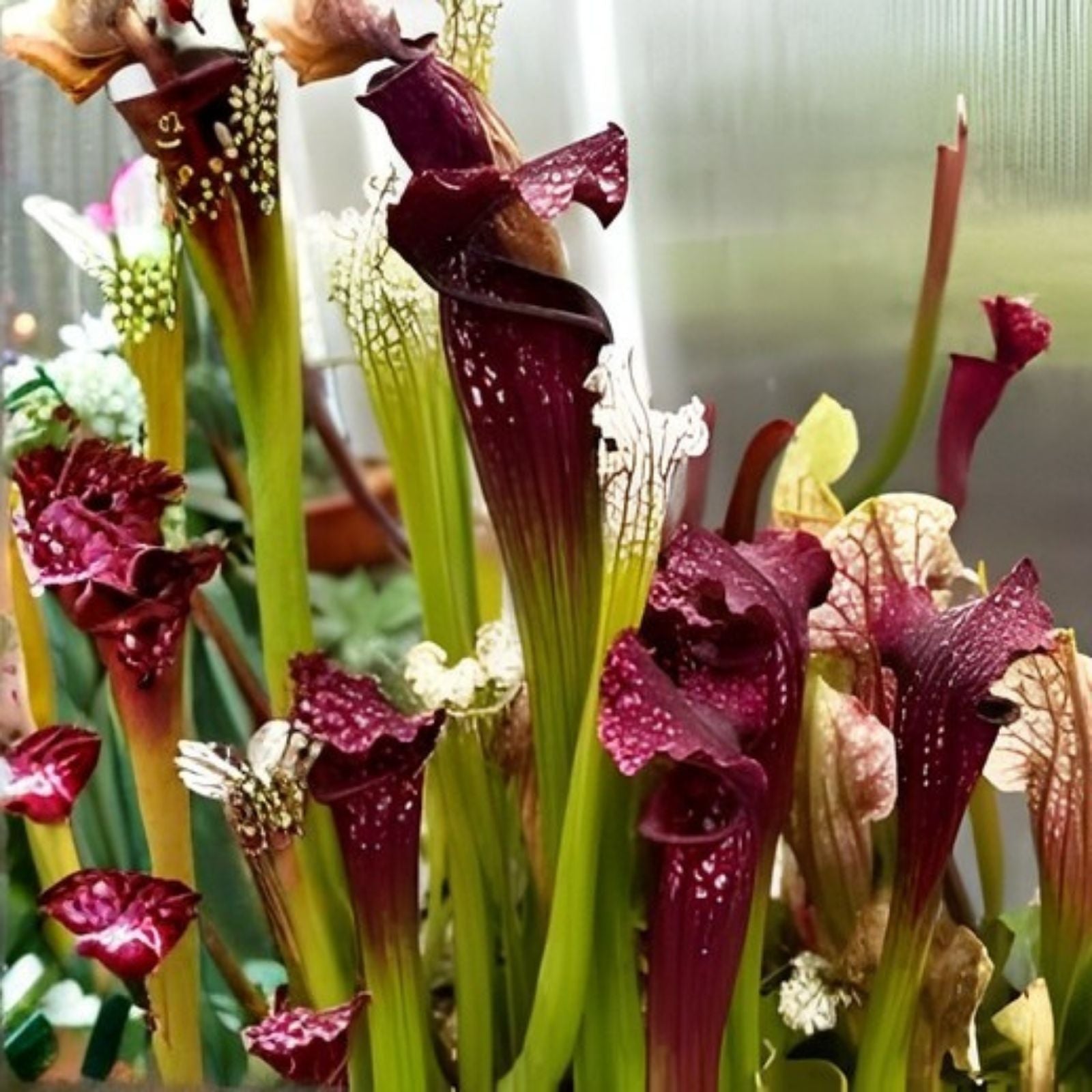 Sarracenia Minor Pitcher Plant - 3.5 Inch Live Potted Carnivorous Plant - Hardy, Vigorous, Unique Pitcher Plant