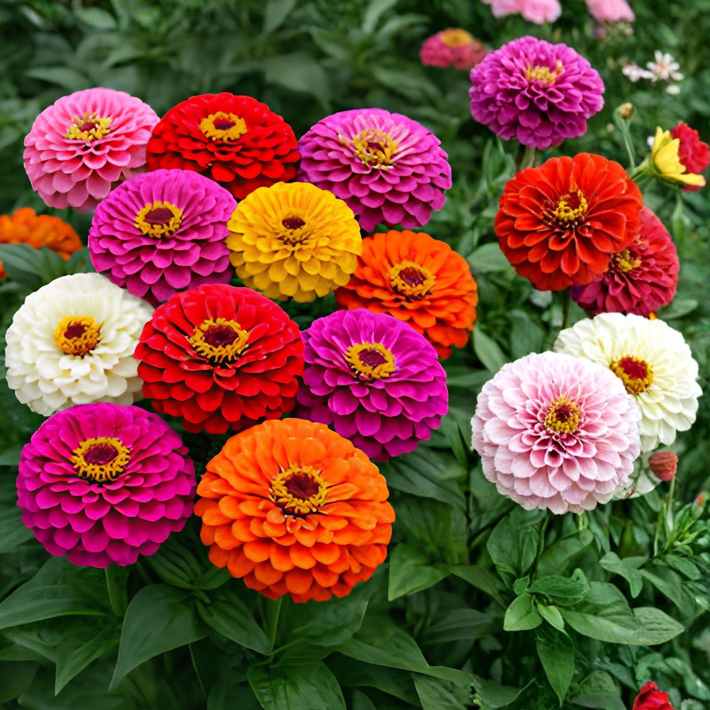 California Giant Zinnia Seeds 50 Pack | Bright Colorful Flower Garden Zinnia elegans | Live Plant, Cutting, Starter Plant
