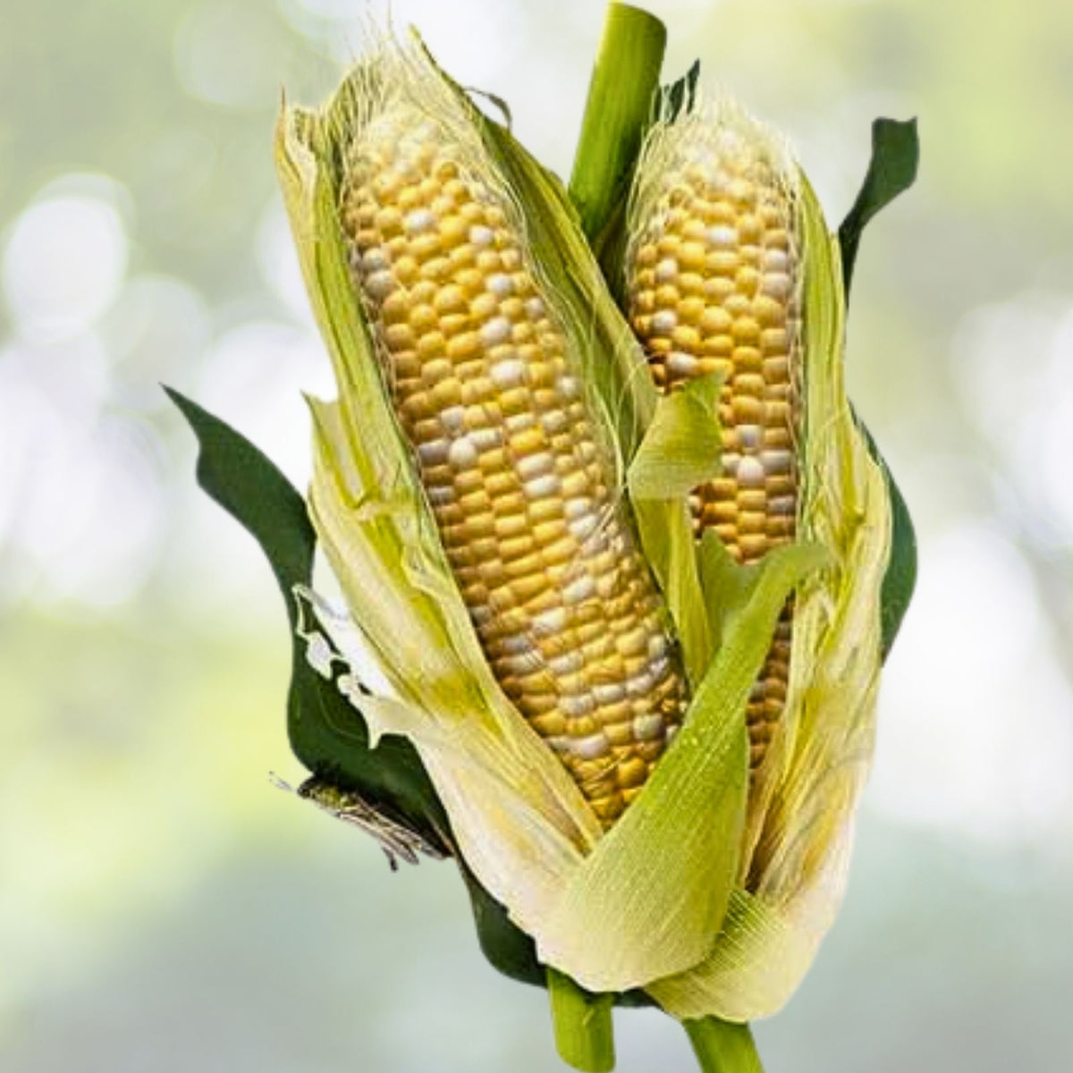 Peaches & Cream Corn Seeds | Hybrid Fresh Vegetable Seeds | Zea mays | Non-GMO, High Yield, Sweet Flavor