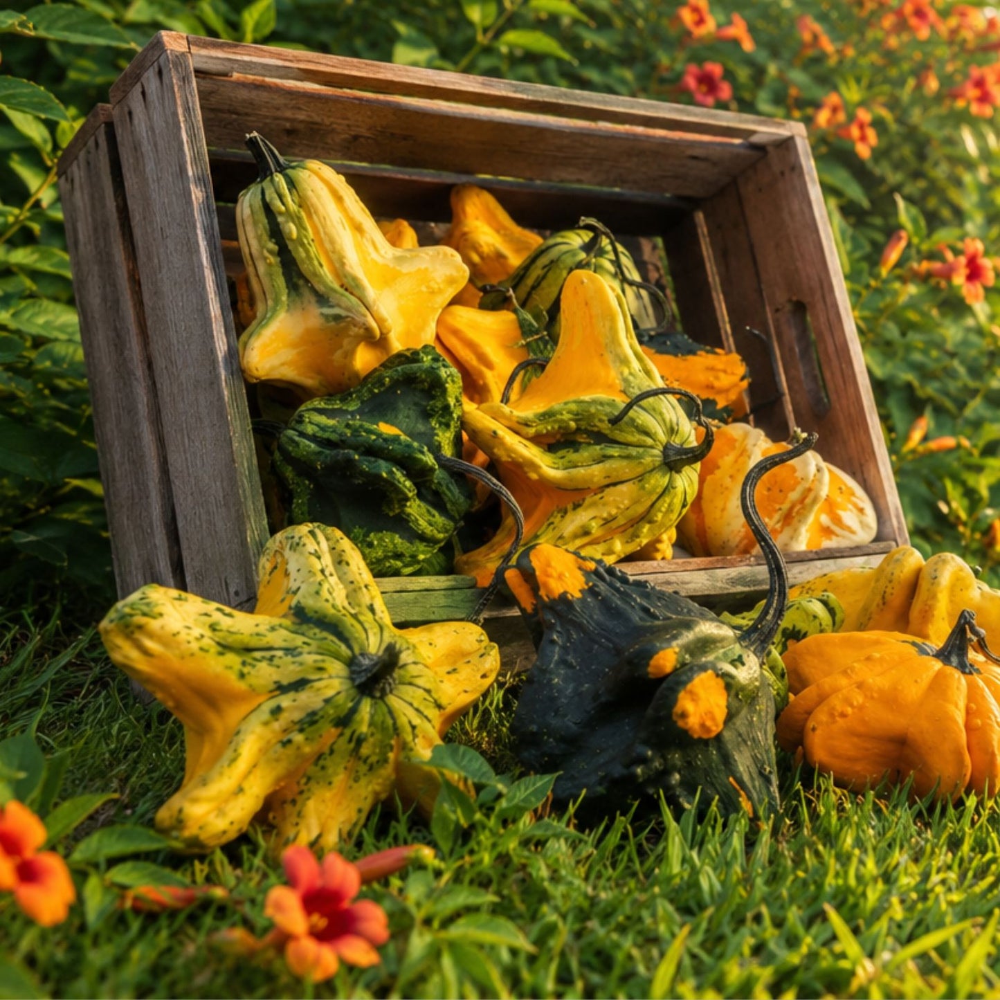 Gremlins Gourd Seeds for Planting | Fall Decor Variety | Cucurbita pepo | Unique Halloween Gourd Seeds