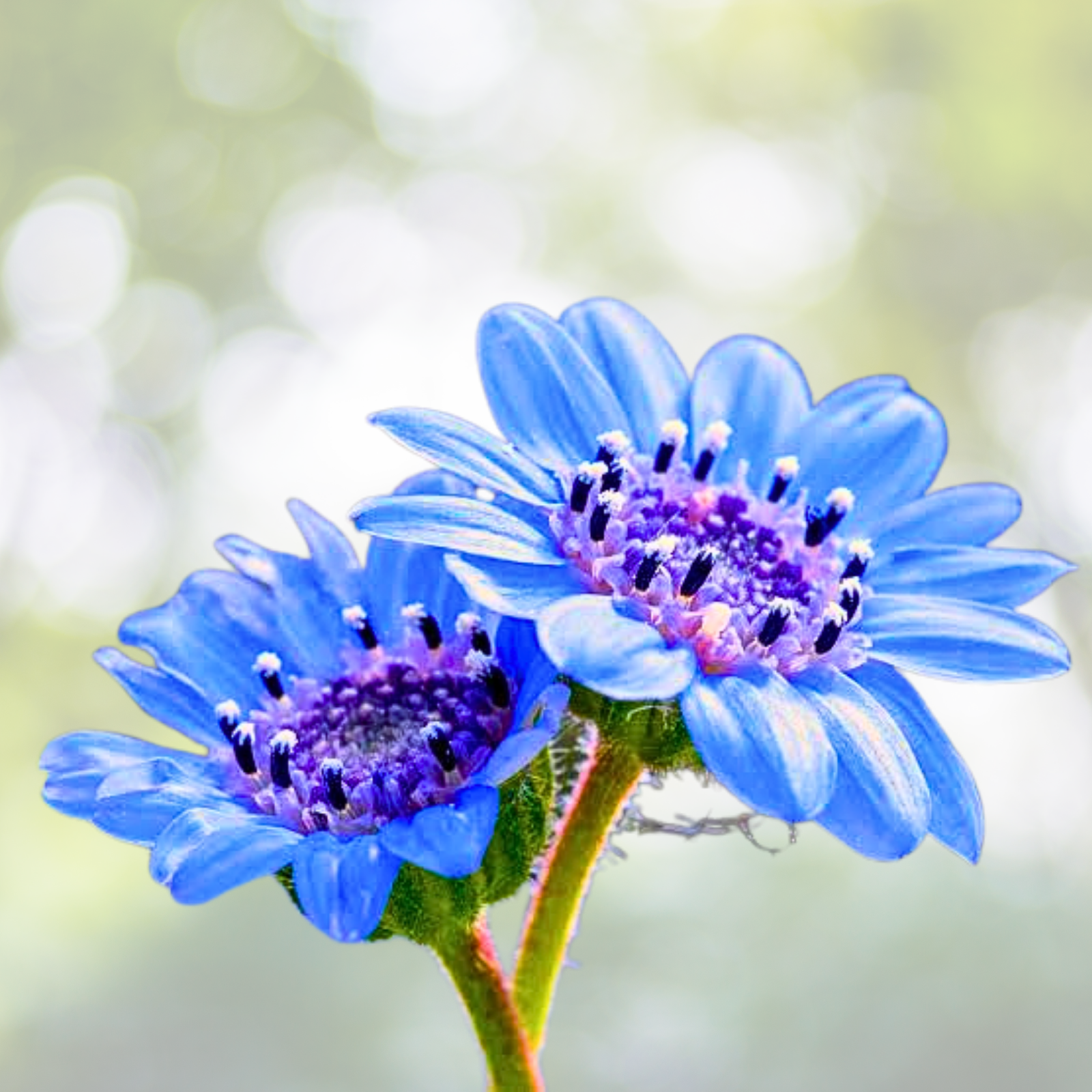 Daisy Seeds 50 Count - THE BLUES Felicia Heterophylla Blue Heirloom Non-GMO for Pollinators