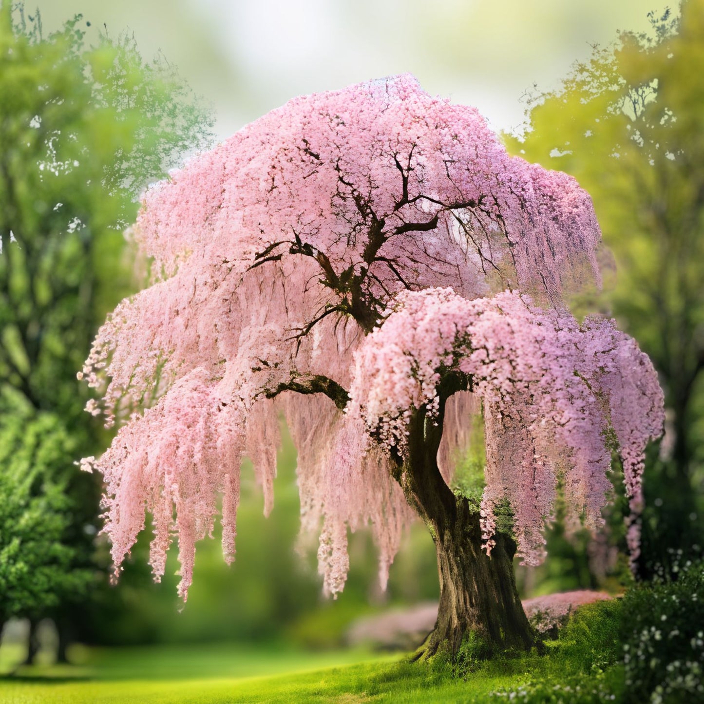 Rare Cherry Blossom Seeds 50+ Dwarf Pink Sakura Prunus serrulata Flowering Garden Tree Planting