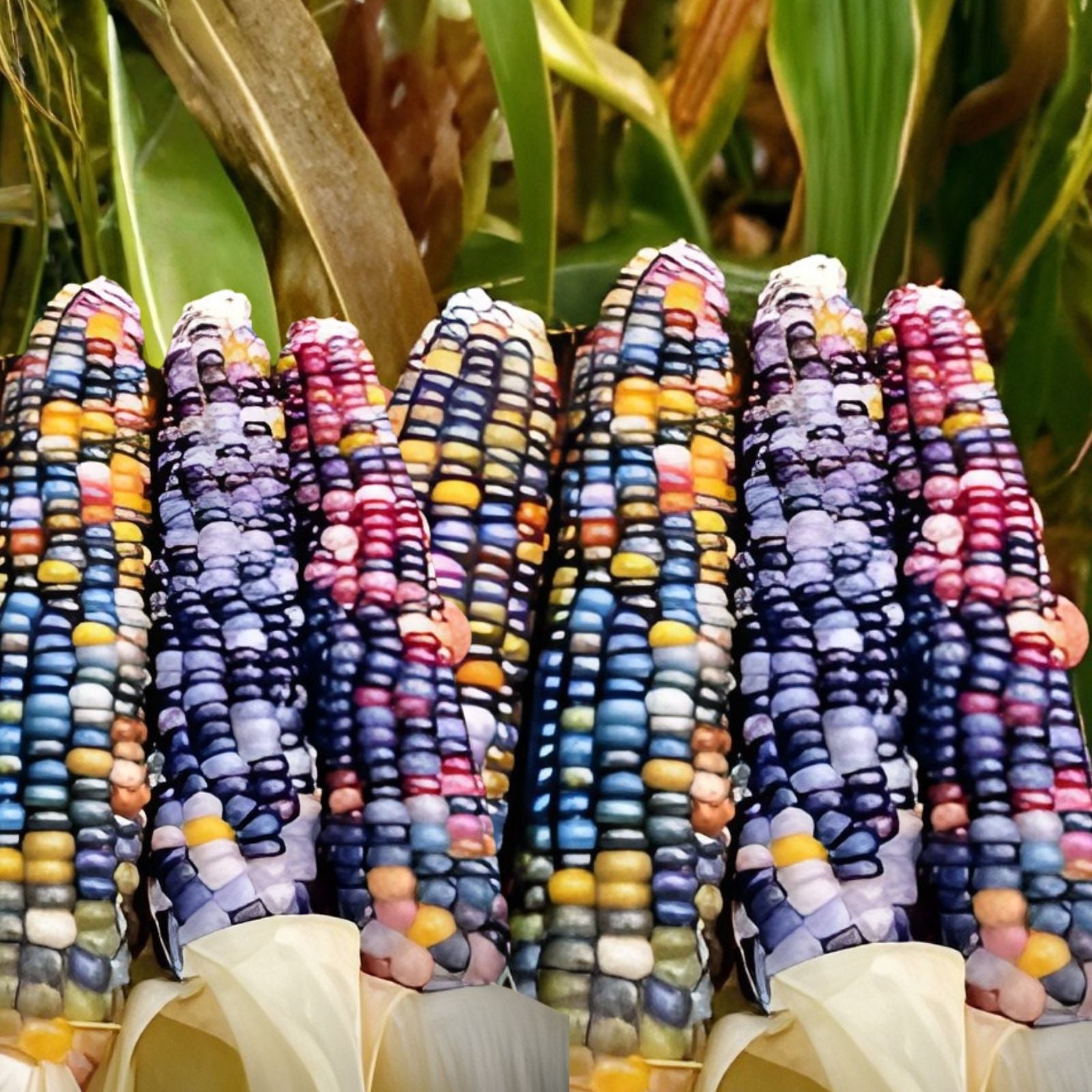 Glass Gem Indian Corn Seeds - 100 Pack for Planting - Zea mays 'Glass Gem' - Colorful Decorative Corn Seeds
