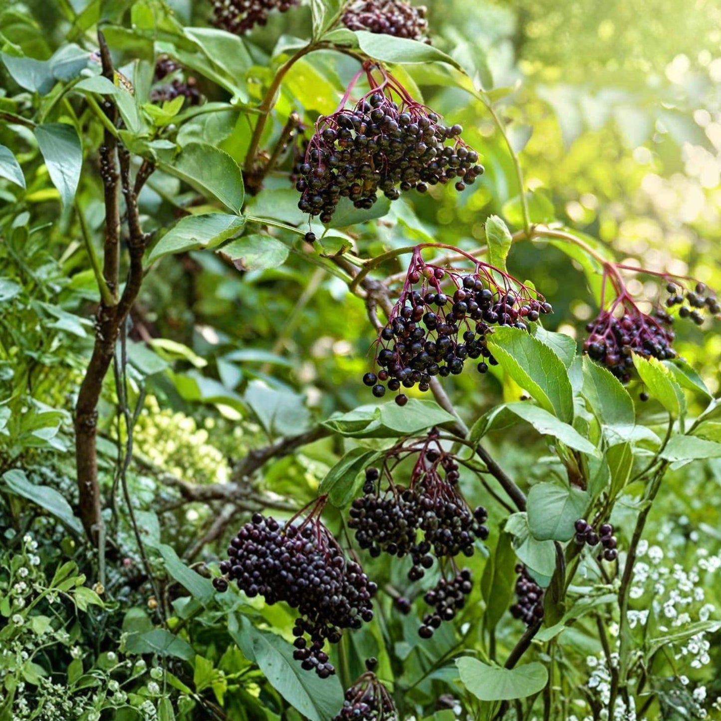Elderberry Cuttings 5-Pack Unrooted Sambucus Nigra Plant Propagation Material for Gardening