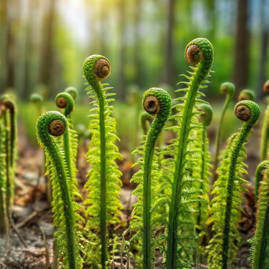 Fiddlehead Fern Plant - 1 Fresh Green Matteuccia struthiopteris Indoor Garden Houseplant